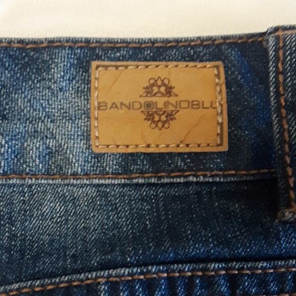 Studded Embellished Back Pockets Straight Leg Women Sz 10 Bandolino Blu  Jeans - Picture 6 of 7